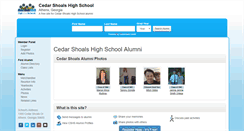 Desktop Screenshot of cedarshoalshighschool.org